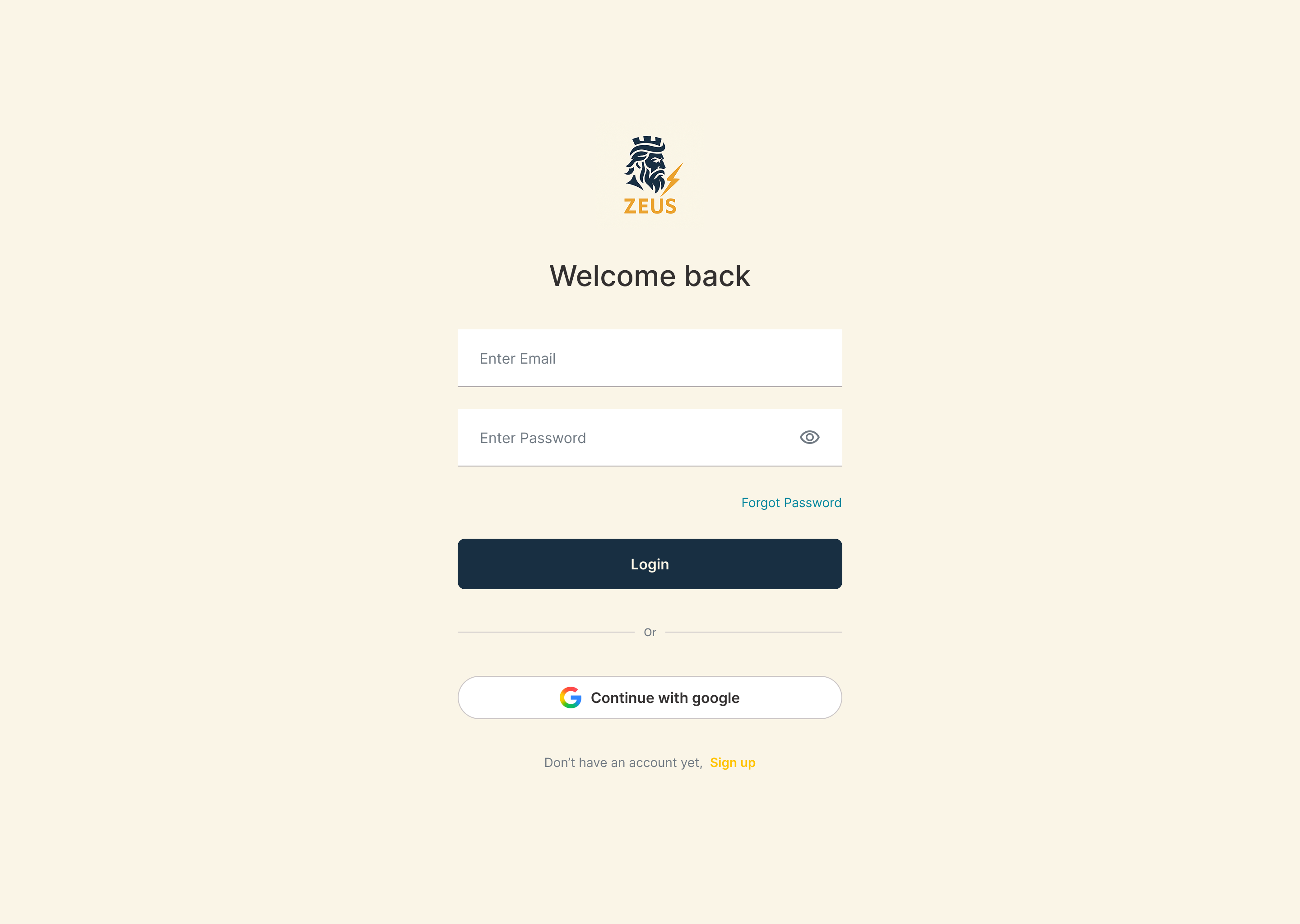 Zeus Dashboard